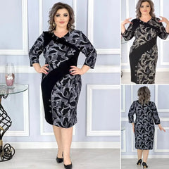 【🏆️Gorąca wyprzedaż】🌷 [S-5XL] 2025 Nowa elegancka sukienka z nadrukiem