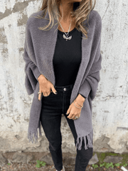 Casual Tassel Shawl Lotnik z długim rękawem (kup 2 bezpłatną wysyłkę)